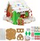 4E's Novelty Foam Gingerbread House Craft Kit (2 Pack), DIY 3D Christmas Crafts for Kids, Self-Adhesive Foam Stickers, Build & Decorate Holiday Craft Kit for Toddlers, Preschool & Kids